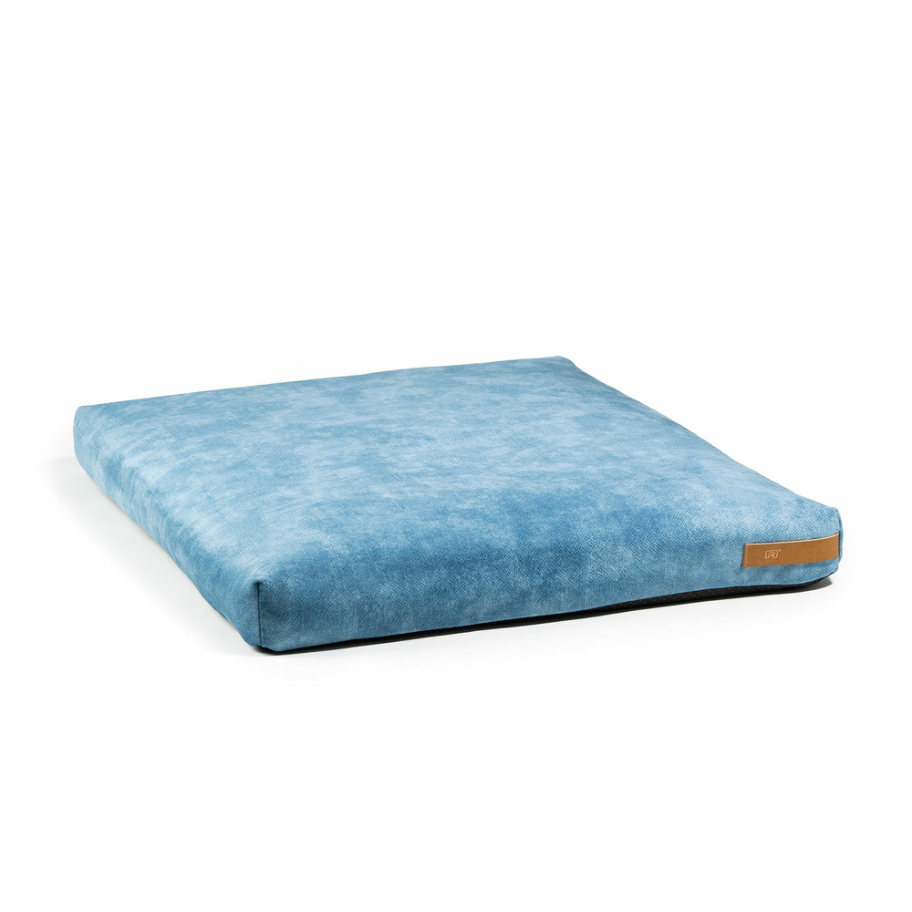 Muovi - tapis chien / chat bleu, écologique au toucher velours 90x70x8cm