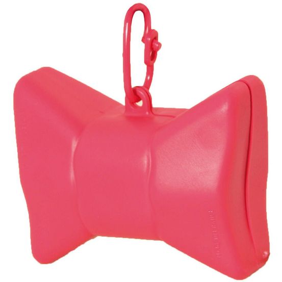 Distributeur de sacs à déjections canines en forme de nœud papillon