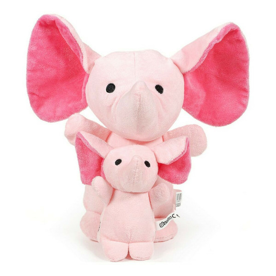 Jouet pour chien en peluche hoa 20 cm rose eléphant
