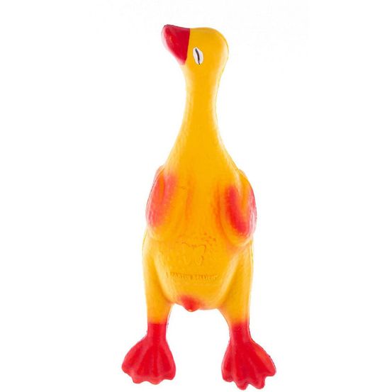 Canard pour chiens en latex naturel - jouet sonore peint à la main