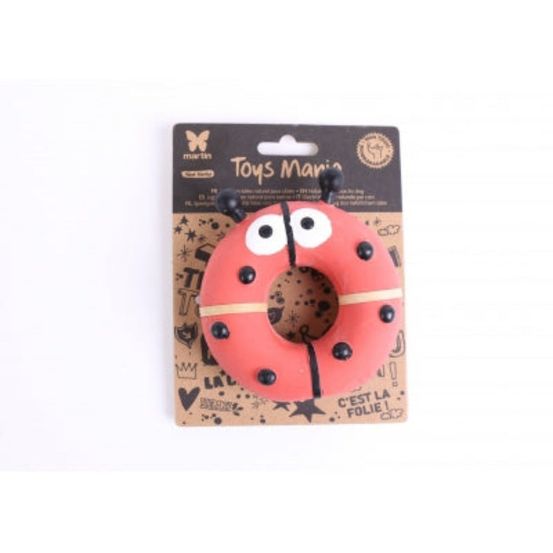Donuts coccinelle pour chiens en latex naturel