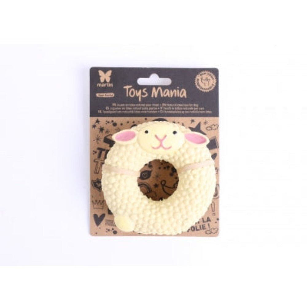 Donuts mouton pour chiens en latex naturel