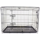 Cage de transport en métal pliante pour chiens et chats