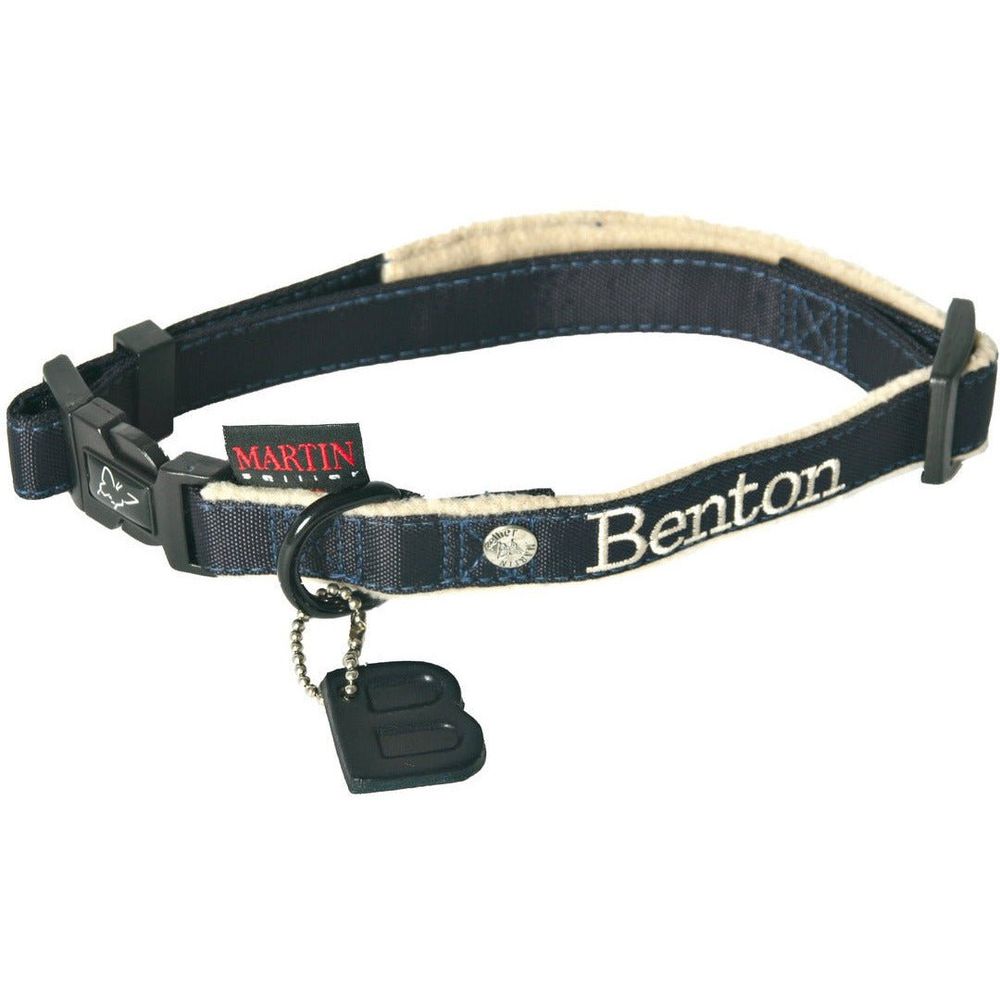 Collier pour chiens en nylon doublé de polaire collection benton