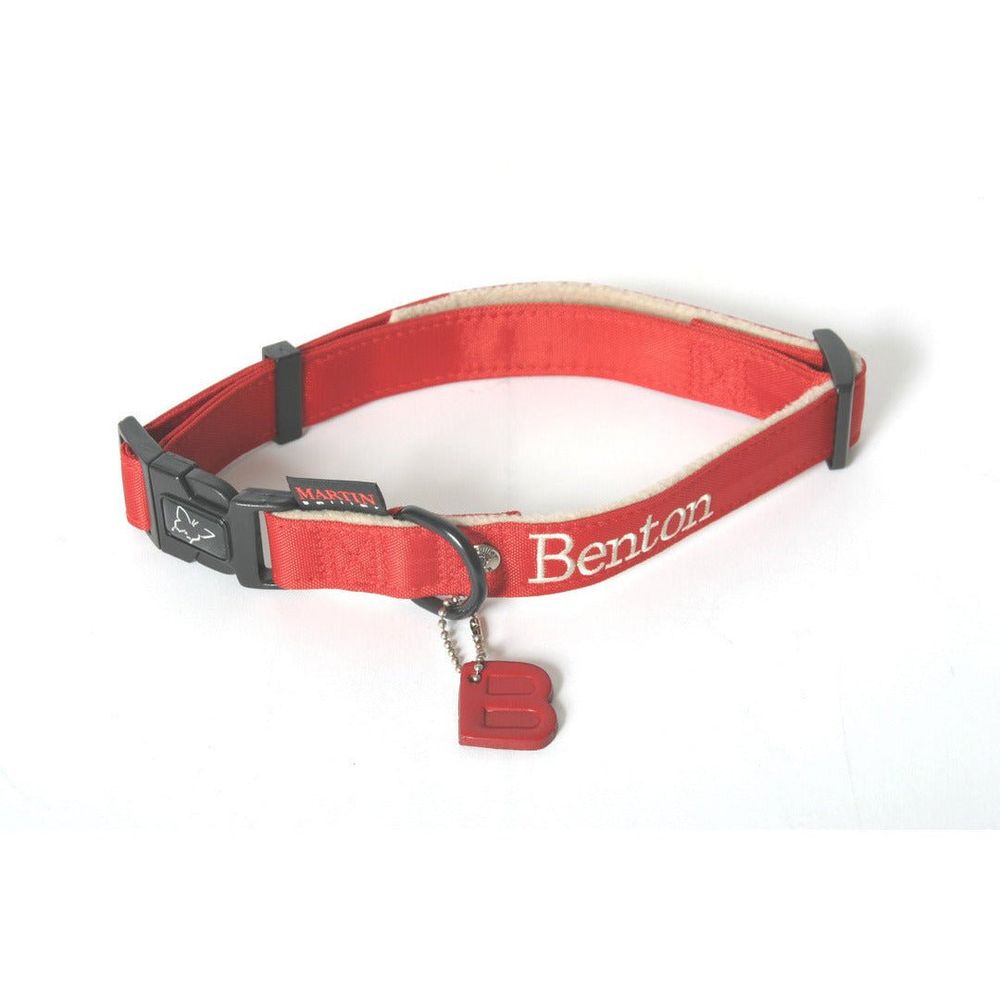 Collier pour chiens en nylon doublé de polaire collection benton