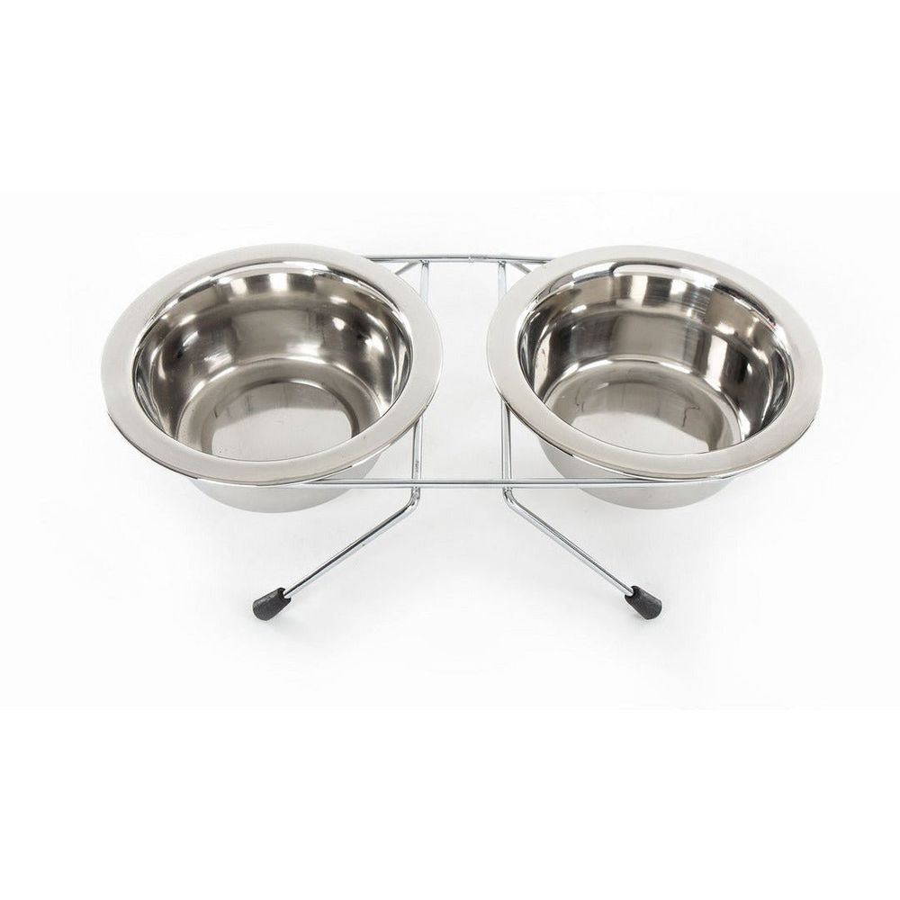 Support gamelle en inox livré sans gamelles