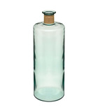 Vase épaule en verre recyclé transparent  h 75 cm