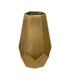 Vase en métal doré d 19 x h 30 cm