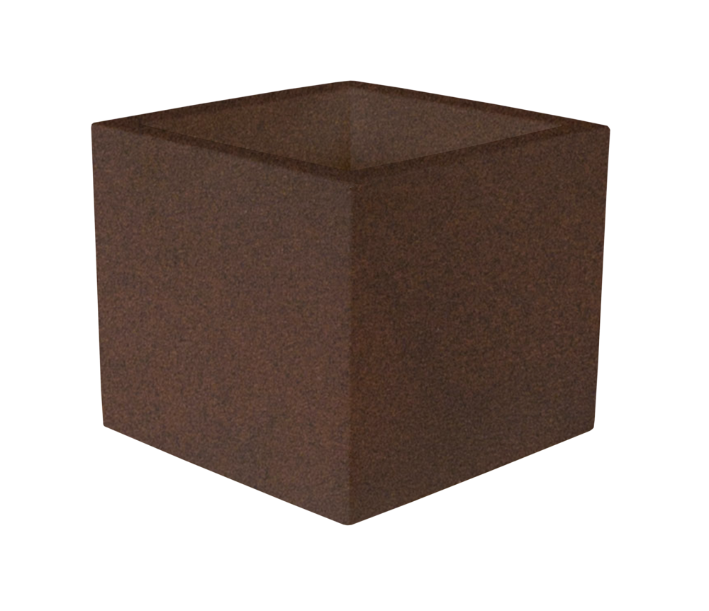 Pot carrÃ© Narciso 60 Bronze