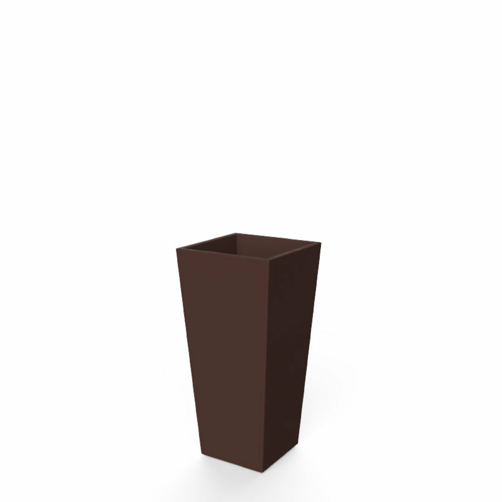 Pot de fleurs melisa 50 50x50x110cm - bronze