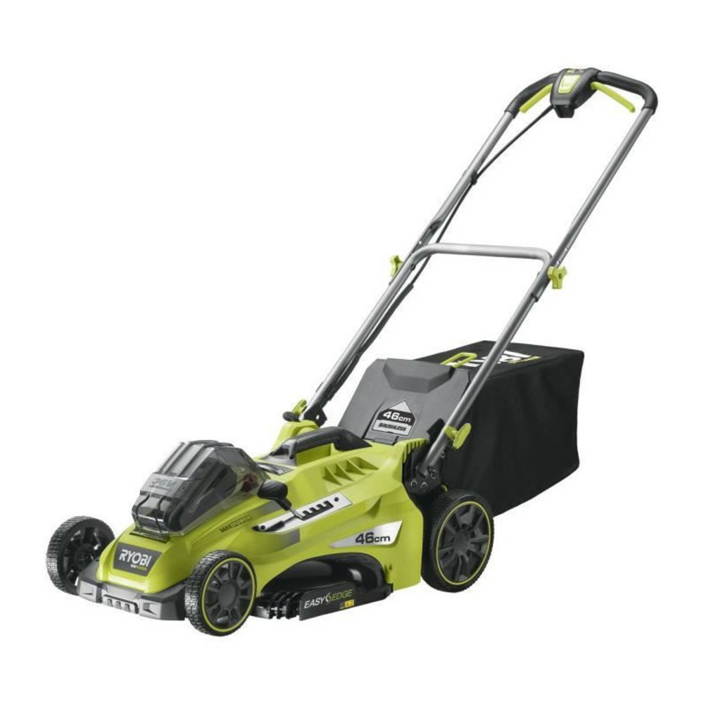 Tondeuse ryobi - 36v maxpower brushless - coupe 46cm - 1 batterie 5.0ah - 1 chargeur - rlm36x46h50pg