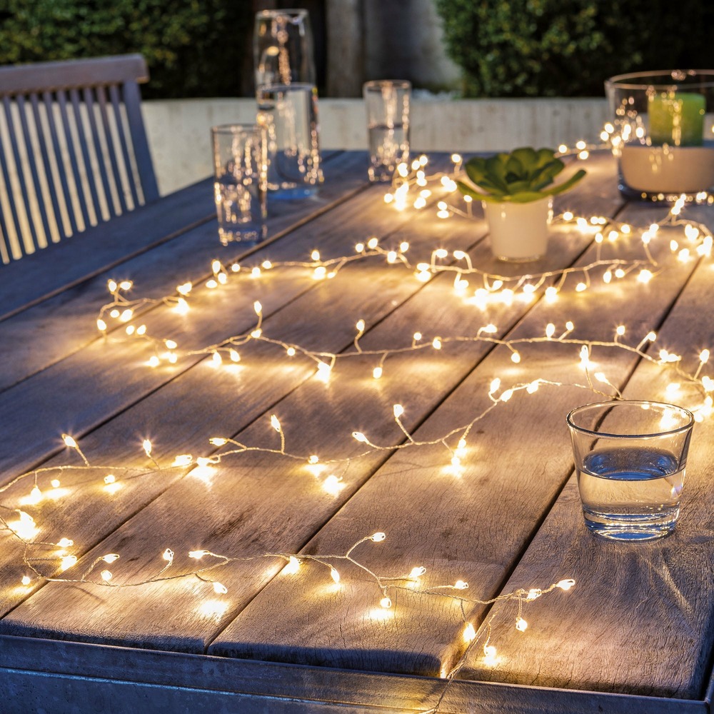 Guirlande microled - voie lactée ivoire - 300 - 120 microled - chromex