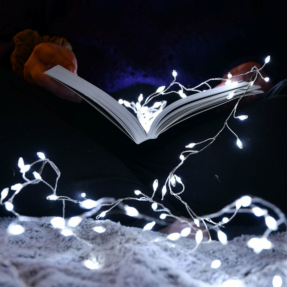 Guirlande microled - voie lactée blanche - 300 - 120 microled - chromex