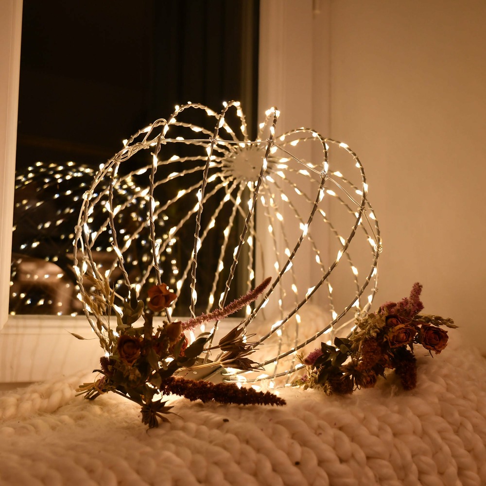 Sphère mircoled pliable gaia ivoire - 180 microled - chromex