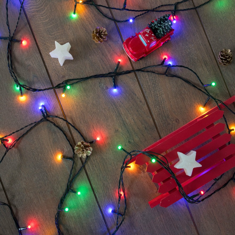 Guirlande dolce led multicolore animée - 800 - diffusion 360° - chromex