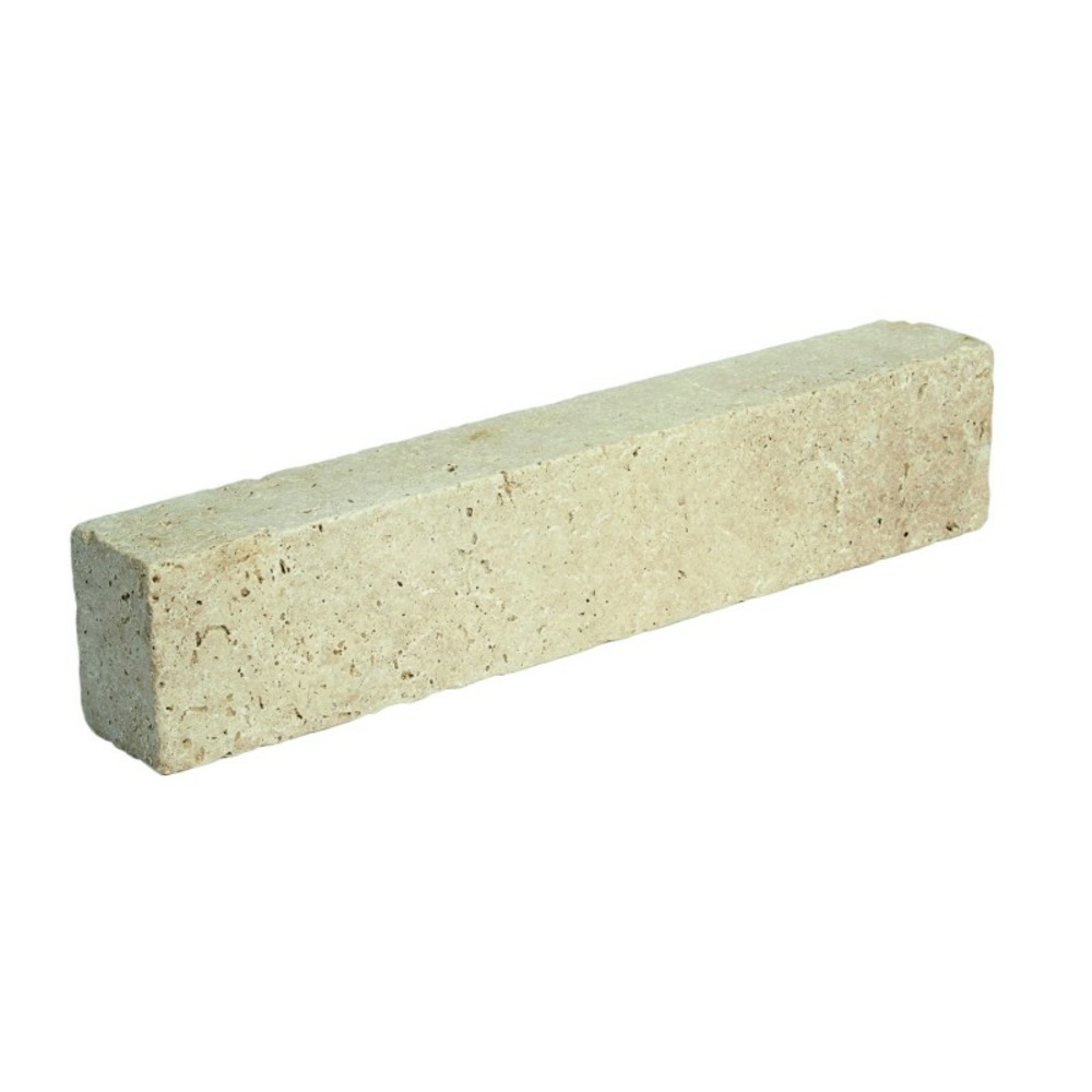 Bordure de jardin travertin 30 x 10 x 10 cm - beige (lot de 30)