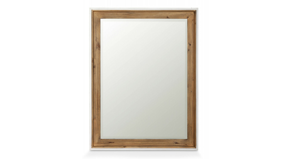 Miroir bois blanc 105x80cm
