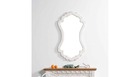 Grand miroir bois blanc 69x2.5x121cm - bois, mdf