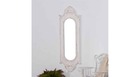 Grand miroir bois blanc 52.5x3.5x162cm - bois, mdf