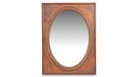 Miroir ancien oval vertical bois 55.5x3.5x72.5cm - marron
