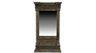 Miroir ancien rectangulaire vertical bois 42x10x75cm - marron