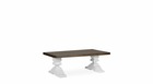 Table basse bois blanc 130x70x45cm