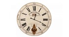Horloge ancienne balancier la beaujolaise 58cm - bois - blanc