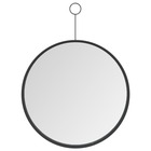 Miroir suspendu avec crochet noir 30 cm