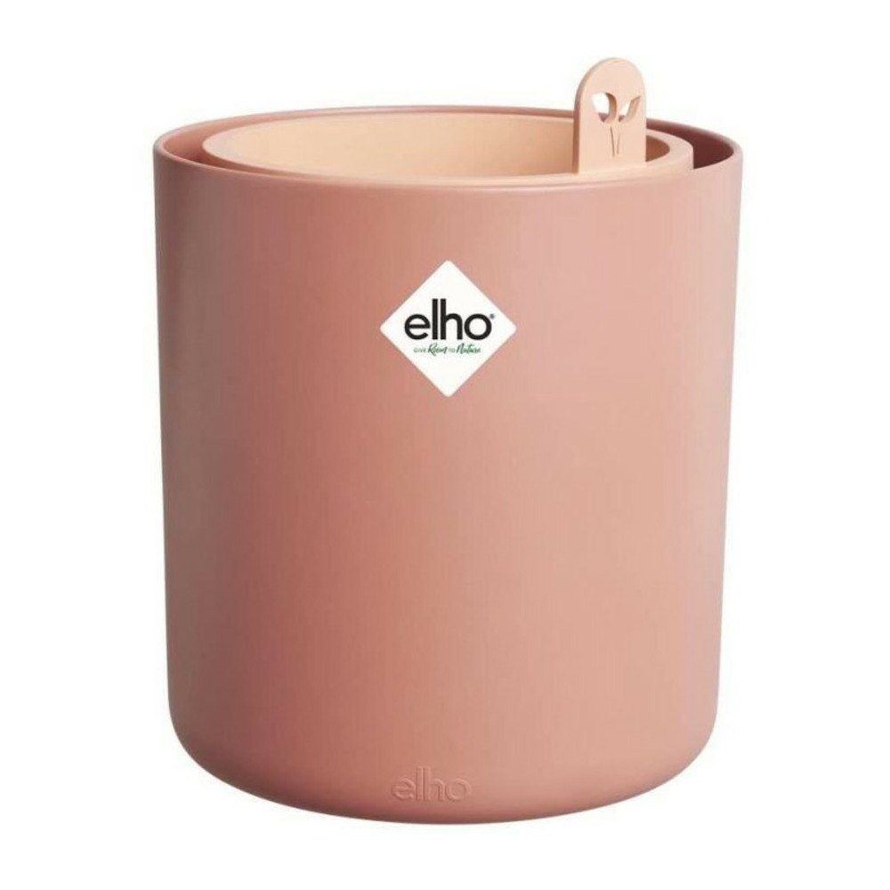 Pot de fleurs rond bouncy basil - plastique - ø16 - terra caramel