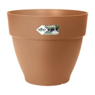 Pot de fleurs rond vibia - plastique réservoir - ø47 - anthracite