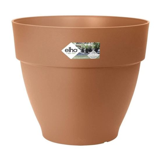Pot de fleurs rond vibia - plastique réservoir - ø 47 - anthracite