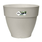 Pot de fleurs rond vibia - plastique réservoir - ø35 - blanc