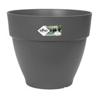 Pot de fleurs rond b.for - plastique - ø18 - brique