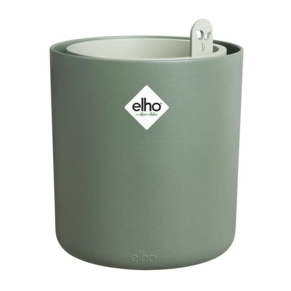 Pot de fleurs rond bouncy basil - plastique - ø 16 - leaf green