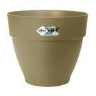 Pot de fleurs rond vibia - plastique réservoir - ø47 - terre cuite