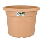 Pot de fleurs rond green basics - plastique - ø40 - terre cuite doux