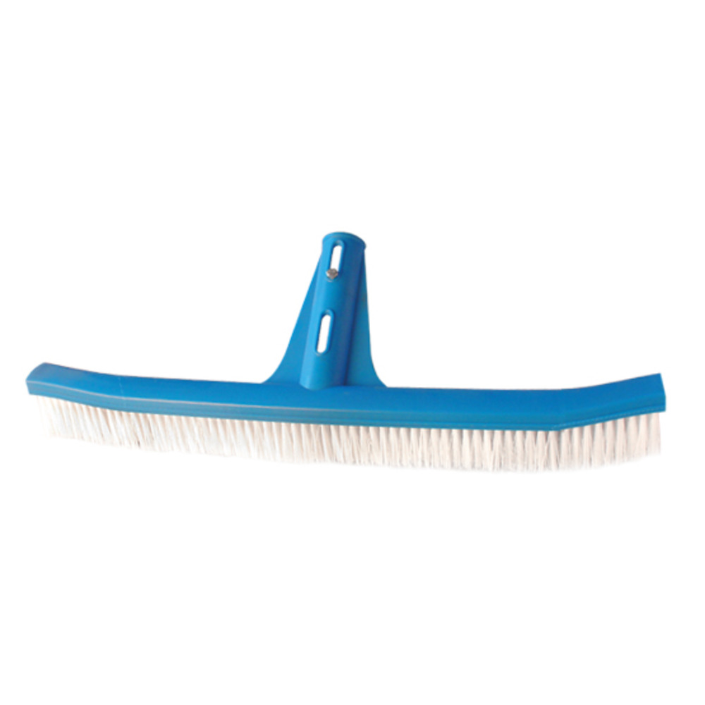 Brosse de piscine avec poignée, adaptée au nettoyage des parois, des carreaux et des sols.