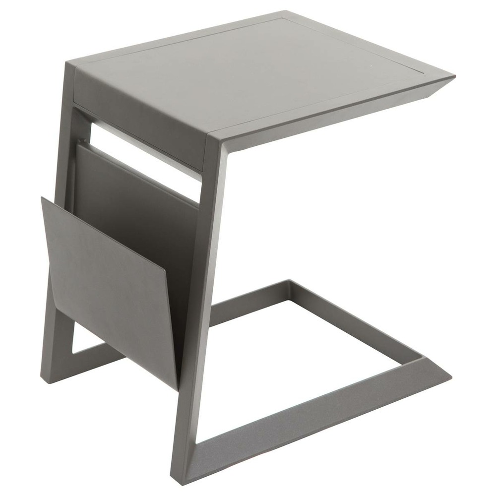 Table d'appoint allure en aluminium époxy praline