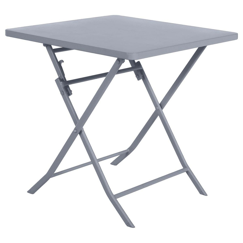 Table de jardin pliante carrée greensboro gris quartz