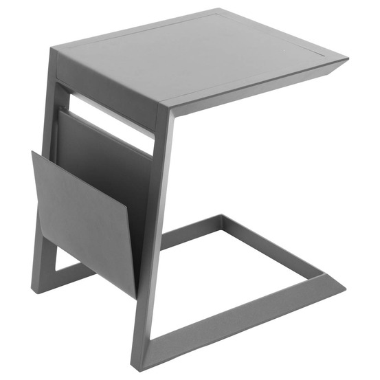 Table d'appoint allure en aluminium époxy
