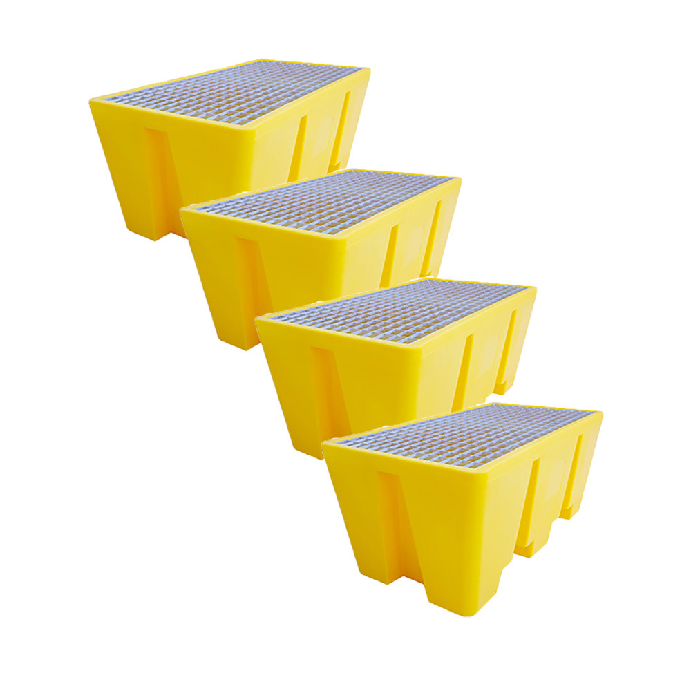 Bac de rétention 2 fûts standard-lot de 4