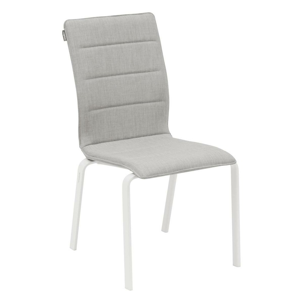 Chaise de jardin empilable diese perle & blanc