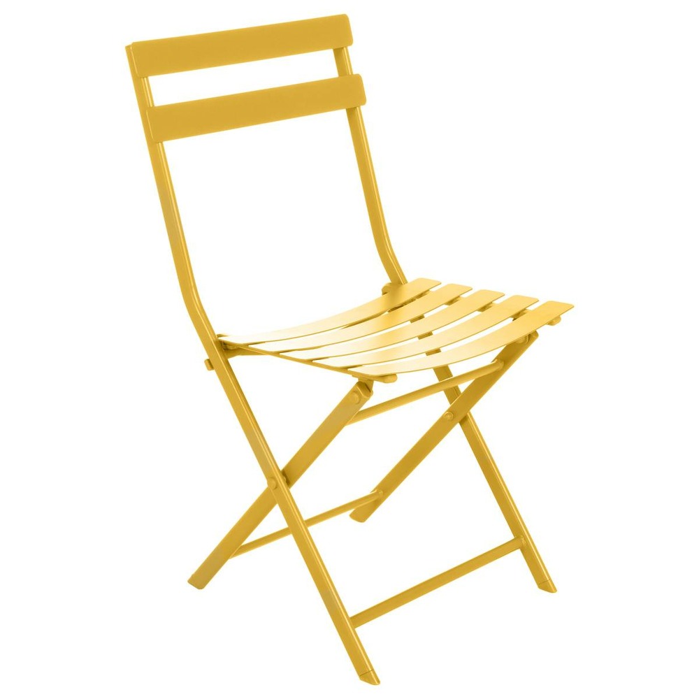 Chaise de jardin pliante greensboro moutarde