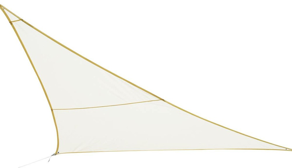 Voile d'ombrage triangulaire curacao blanc