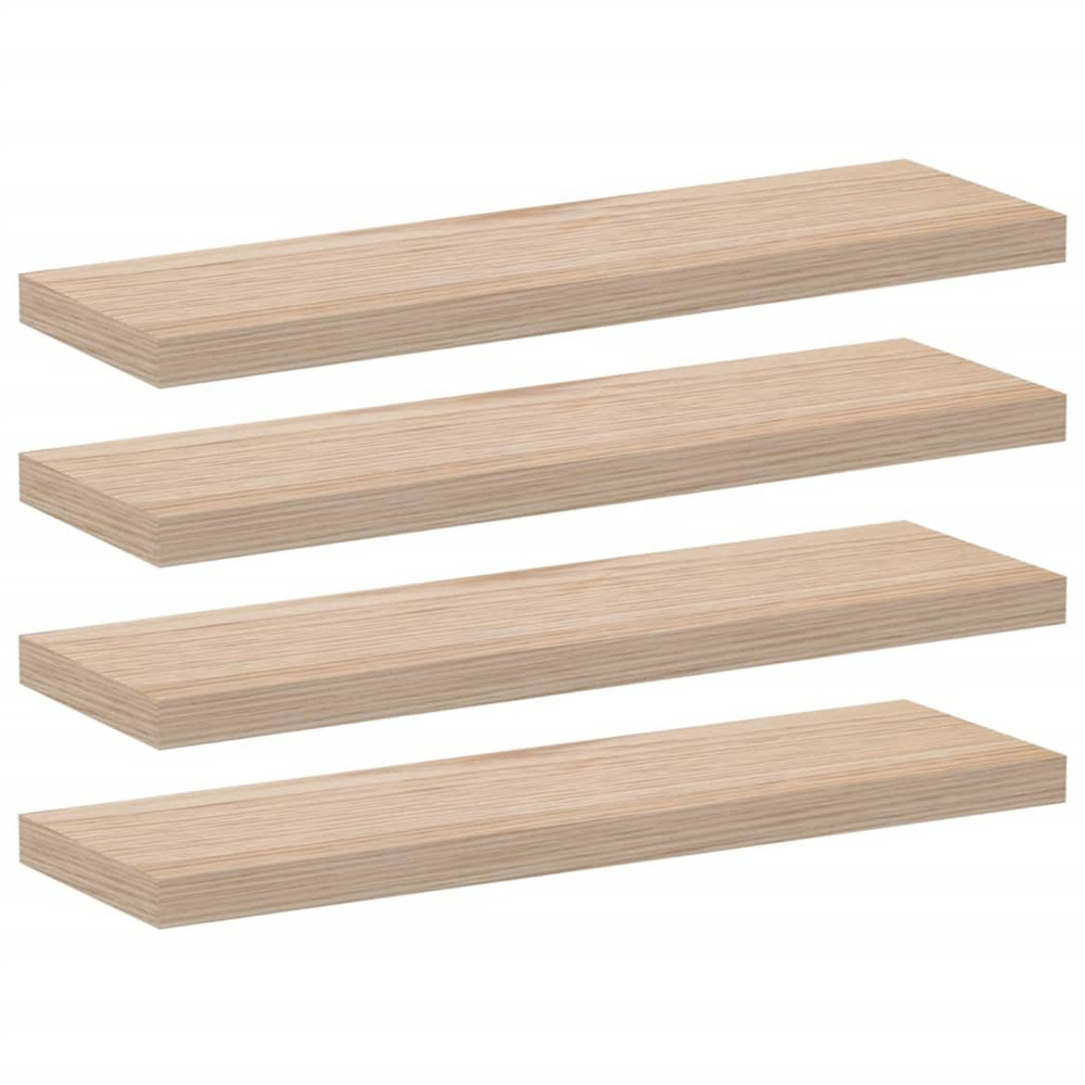 Étagères flottantes 4 pcs 80x23,5x4 cm bois d'ingénierie