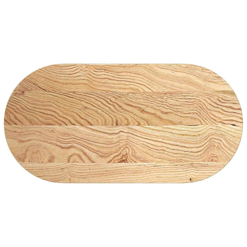 Dessus de table 100x50x4 cm bois de chêne massif ovale