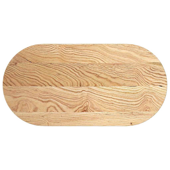 Dessus de table 100x50x4 cm bois de chêne massif ovale