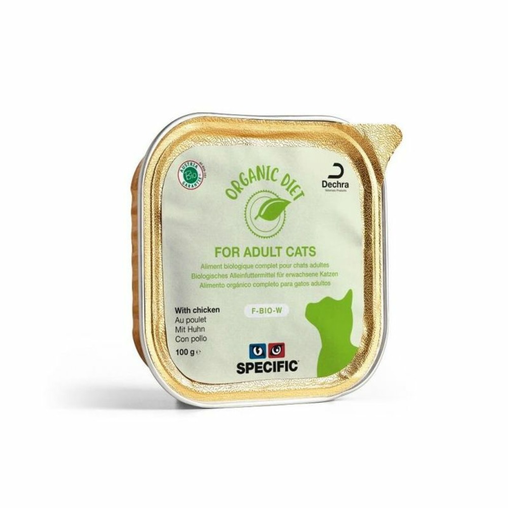 Terrine chat f-bio-w organic chicken (boite 8x100g) - specific 8*100 g