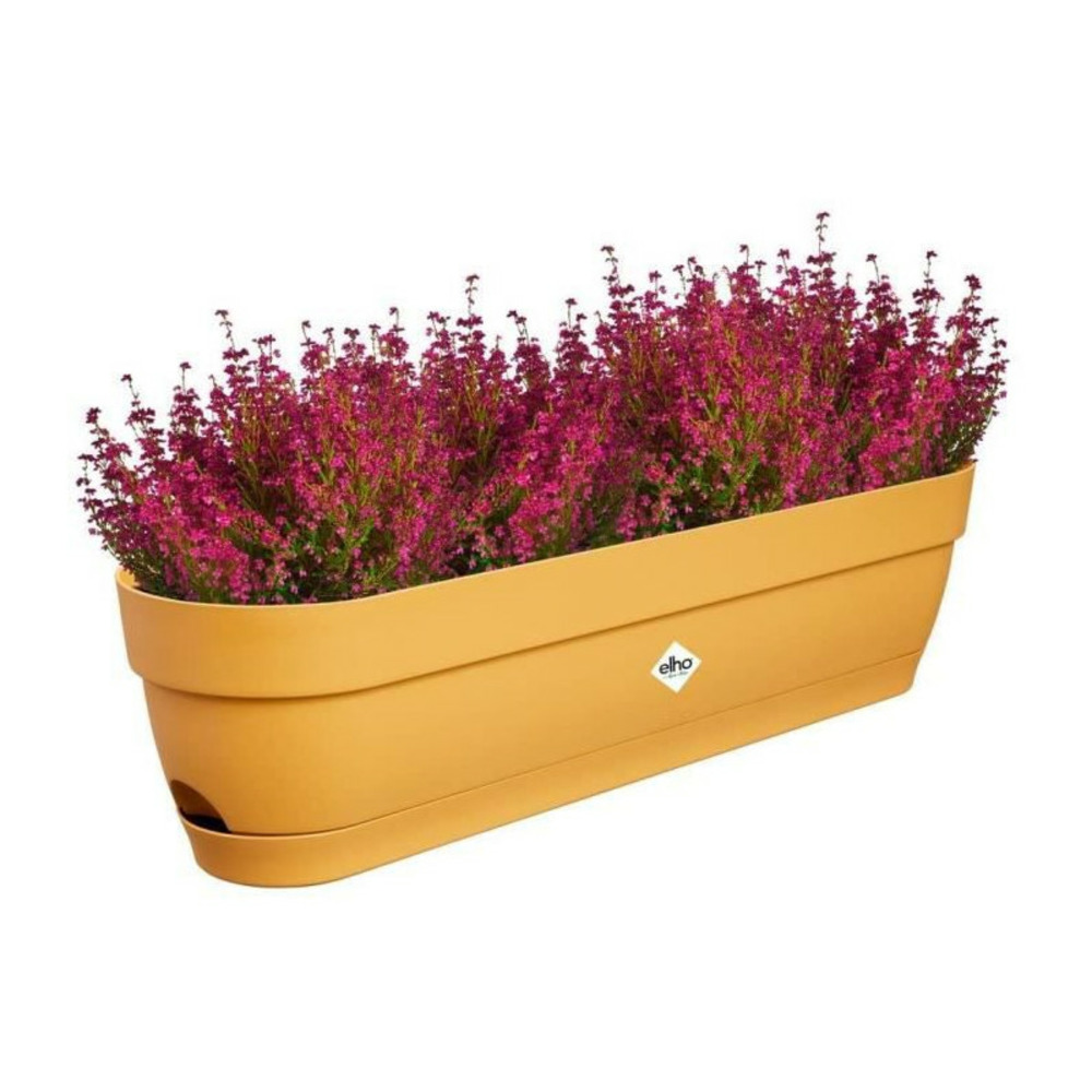 Planteur rectangle vibia - plastique - réservoir - ø70 - rose poussiere