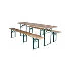 Table + 2 bancs 220x70xh78cm kz garden